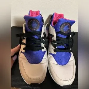 Nike | Shoes | Huarache Nike Pink Creamdark Purplesize M15 